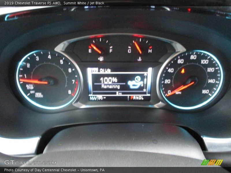 Summit White / Jet Black 2019 Chevrolet Traverse RS AWD