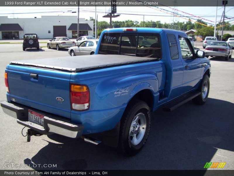 Bright Atlantic Blue Metallic / Medium Graphite 1999 Ford Ranger XLT Extended Cab 4x4