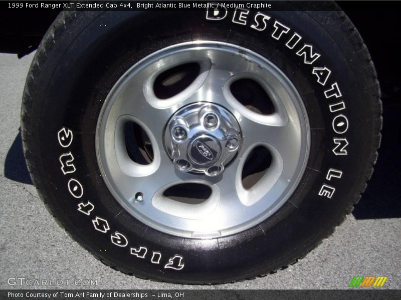 Bright Atlantic Blue Metallic / Medium Graphite 1999 Ford Ranger XLT Extended Cab 4x4