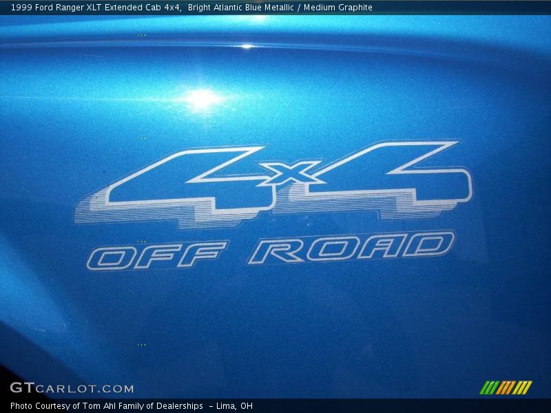 Bright Atlantic Blue Metallic / Medium Graphite 1999 Ford Ranger XLT Extended Cab 4x4
