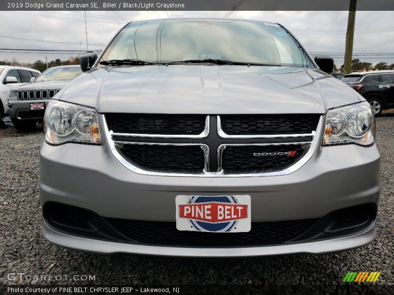 Billet / Black/Light Graystone 2019 Dodge Grand Caravan SE