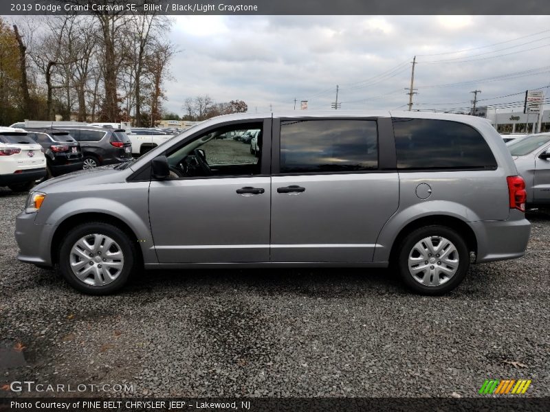 Billet / Black/Light Graystone 2019 Dodge Grand Caravan SE