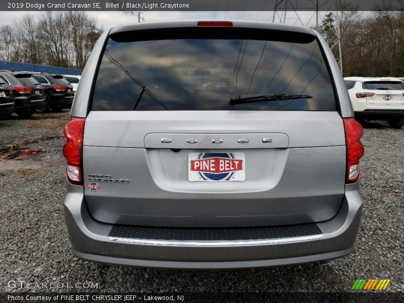 Billet / Black/Light Graystone 2019 Dodge Grand Caravan SE