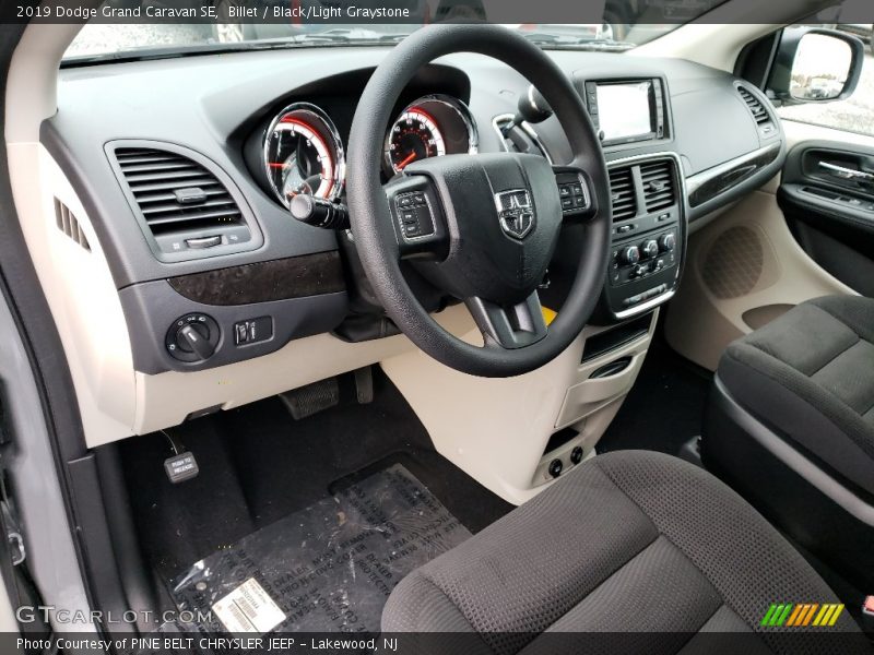 Billet / Black/Light Graystone 2019 Dodge Grand Caravan SE