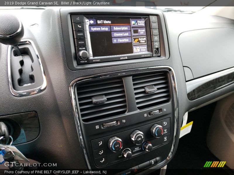 Billet / Black/Light Graystone 2019 Dodge Grand Caravan SE