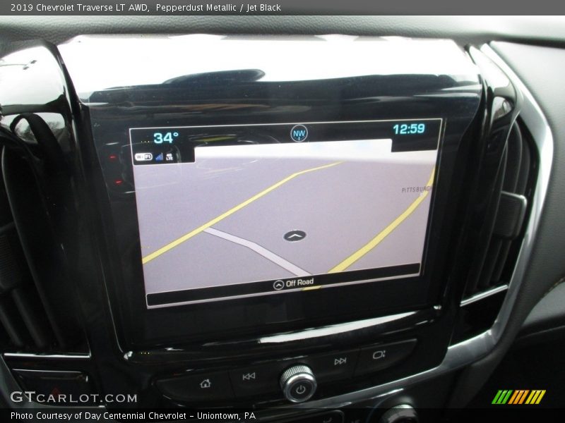 Pepperdust Metallic / Jet Black 2019 Chevrolet Traverse LT AWD