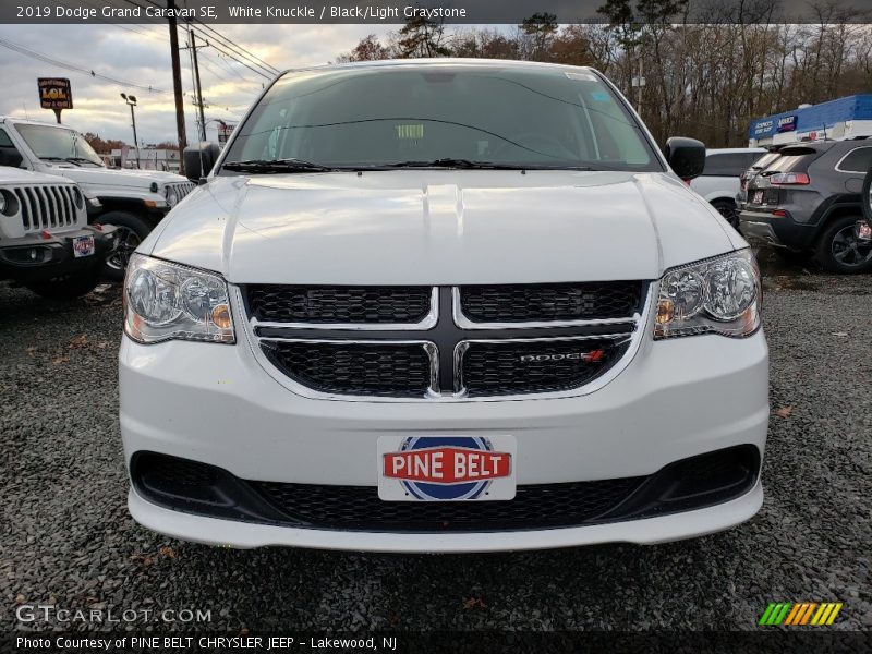 White Knuckle / Black/Light Graystone 2019 Dodge Grand Caravan SE