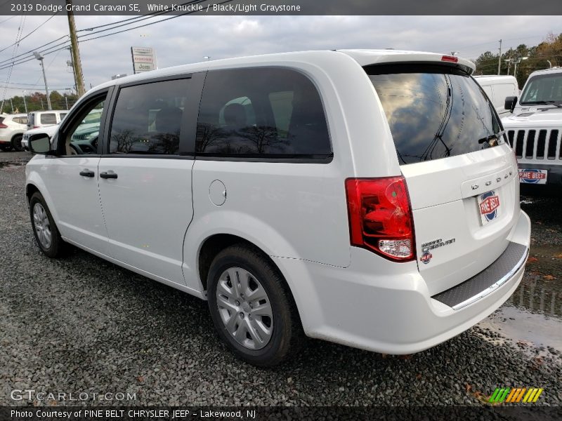 White Knuckle / Black/Light Graystone 2019 Dodge Grand Caravan SE