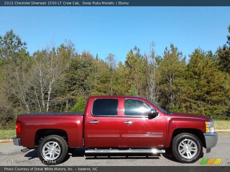 Deep Ruby Metallic / Ebony 2013 Chevrolet Silverado 1500 LT Crew Cab