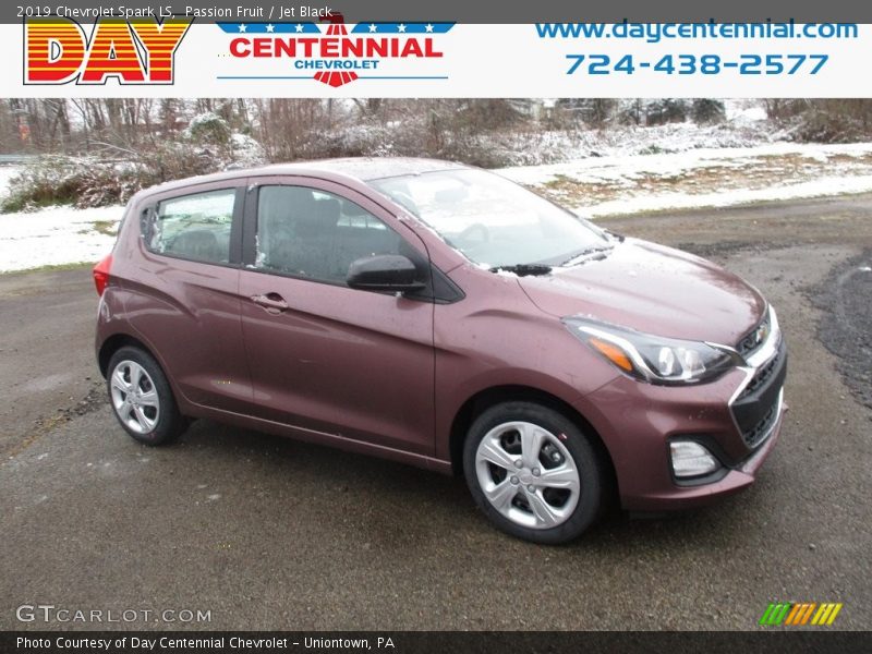 Passion Fruit / Jet Black 2019 Chevrolet Spark LS