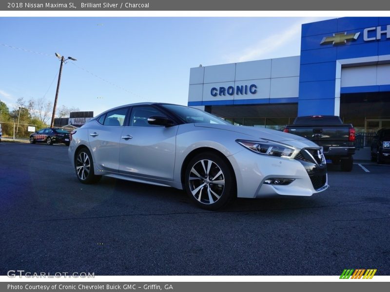 Brilliant Silver / Charcoal 2018 Nissan Maxima SL
