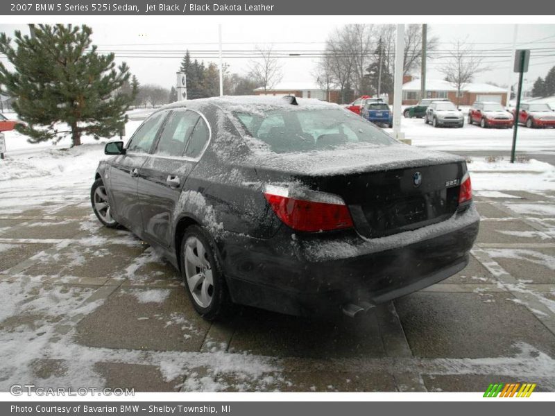 Jet Black / Black Dakota Leather 2007 BMW 5 Series 525i Sedan