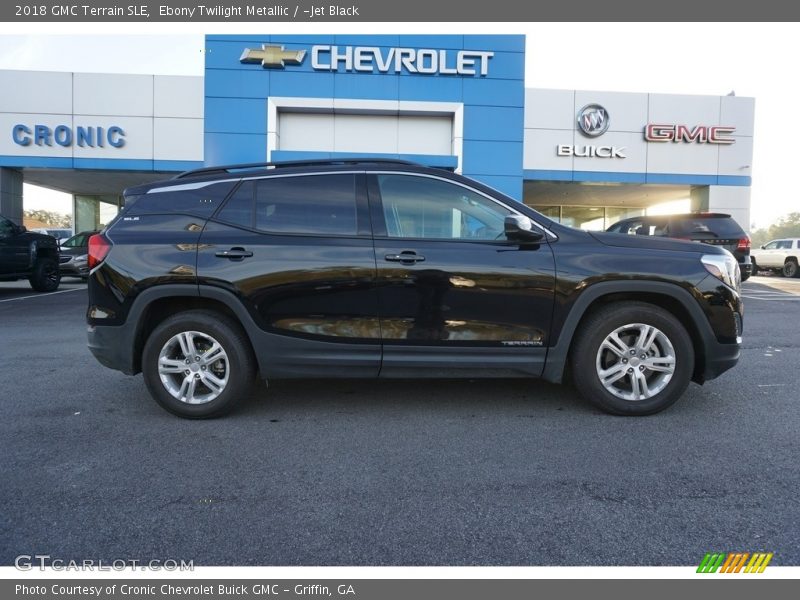 Ebony Twilight Metallic / ­Jet Black 2018 GMC Terrain SLE