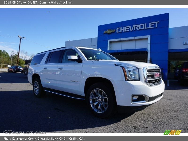 Summit White / Jet Black 2018 GMC Yukon XL SLT