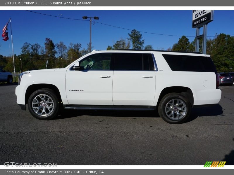 Summit White / Jet Black 2018 GMC Yukon XL SLT