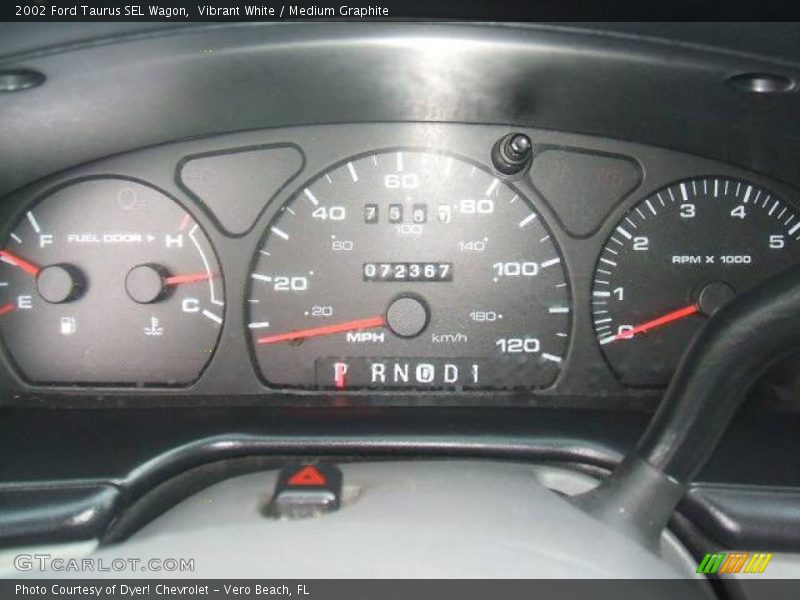 Vibrant White / Medium Graphite 2002 Ford Taurus SEL Wagon