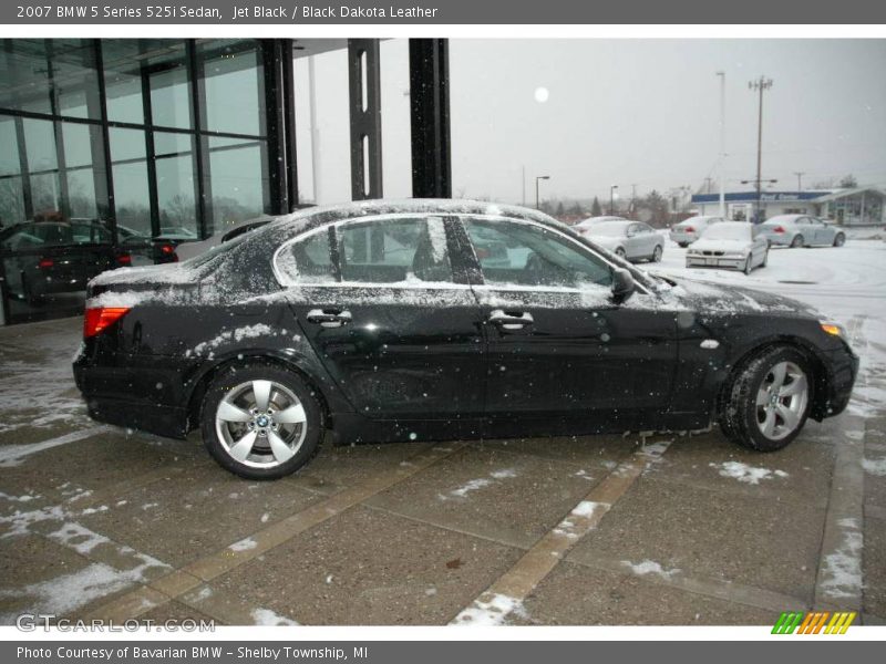 Jet Black / Black Dakota Leather 2007 BMW 5 Series 525i Sedan