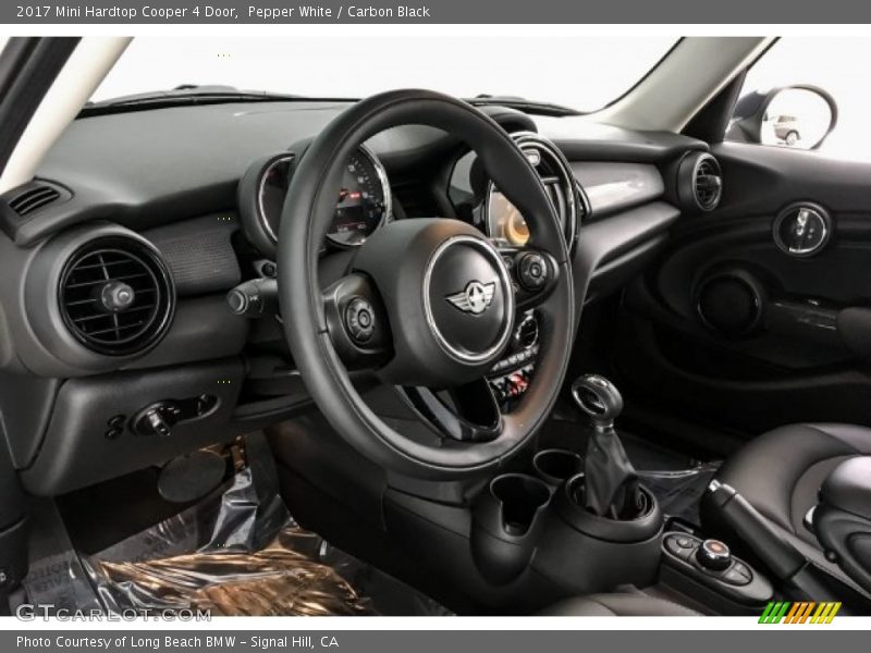 Pepper White / Carbon Black 2017 Mini Hardtop Cooper 4 Door