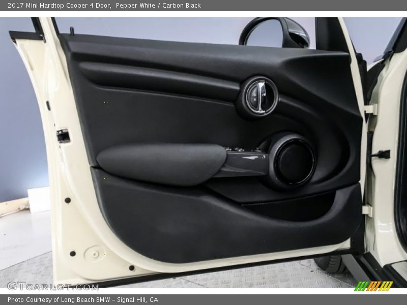 Pepper White / Carbon Black 2017 Mini Hardtop Cooper 4 Door