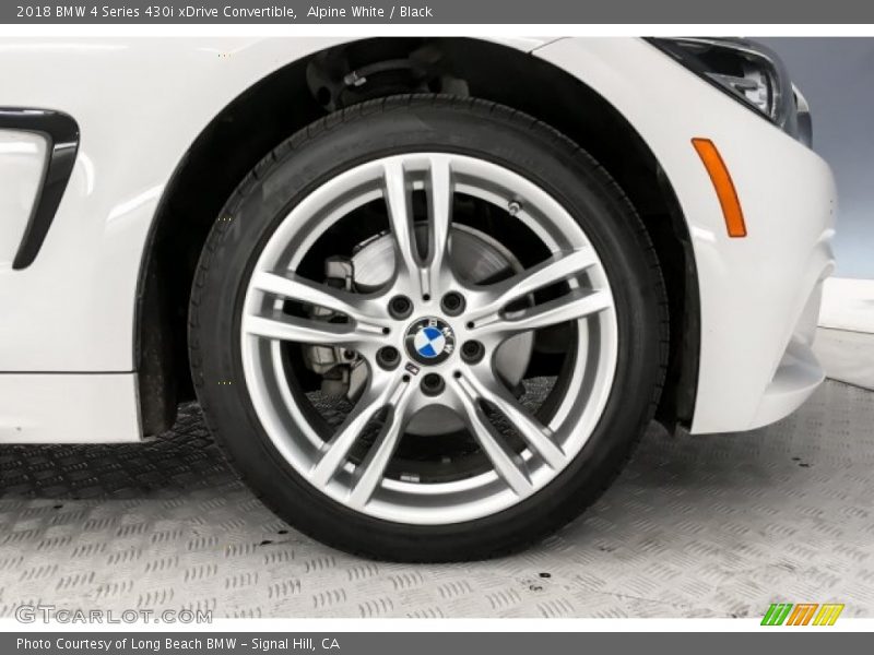 Alpine White / Black 2018 BMW 4 Series 430i xDrive Convertible