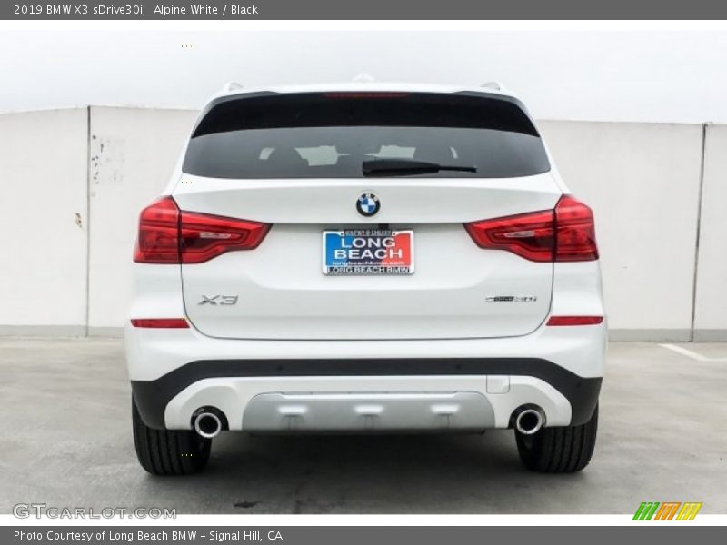 Alpine White / Black 2019 BMW X3 sDrive30i
