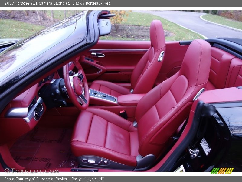 Front Seat of 2017 911 Carrera Cabriolet