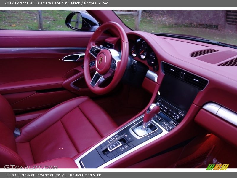 Black / Bordeaux Red 2017 Porsche 911 Carrera Cabriolet