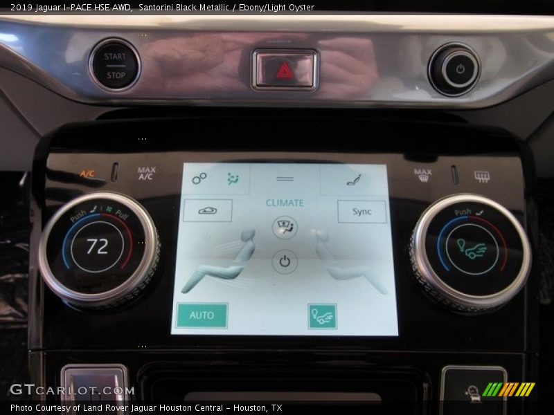 Controls of 2019 I-PACE HSE AWD