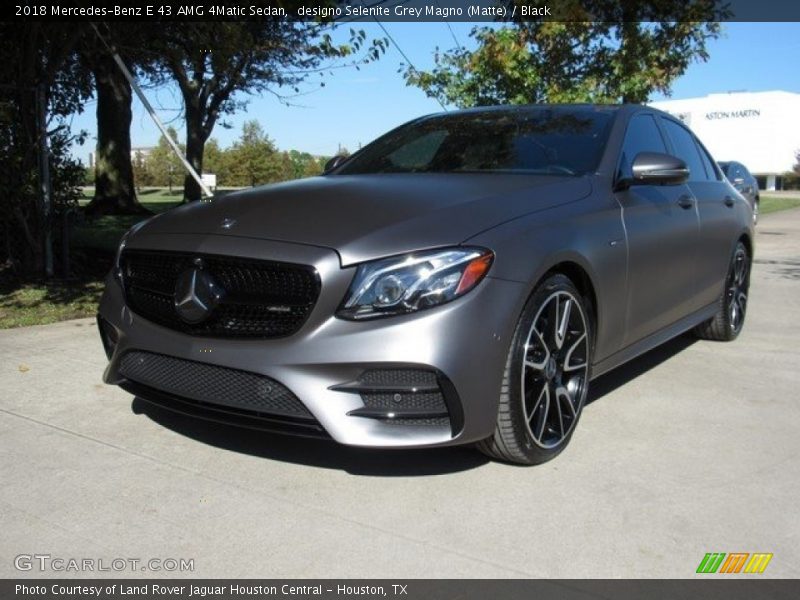 designo Selenite Grey Magno (Matte) / Black 2018 Mercedes-Benz E 43 AMG 4Matic Sedan