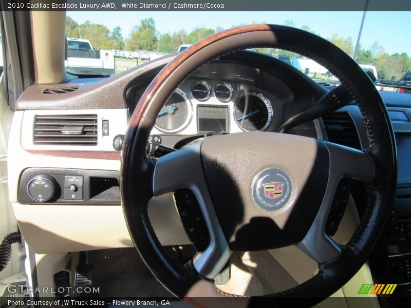 White Diamond / Cashmere/Cocoa 2010 Cadillac Escalade Luxury AWD