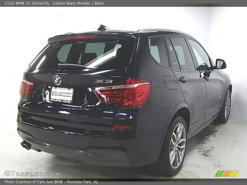 Carbon Black Metallic / Black 2016 BMW X3 xDrive28i