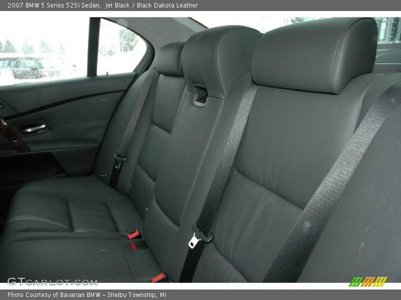 Jet Black / Black Dakota Leather 2007 BMW 5 Series 525i Sedan