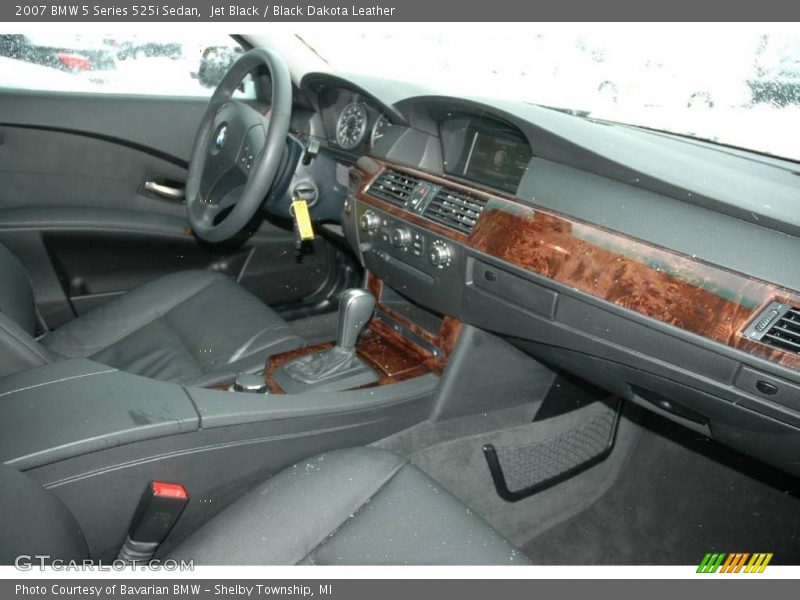 Jet Black / Black Dakota Leather 2007 BMW 5 Series 525i Sedan