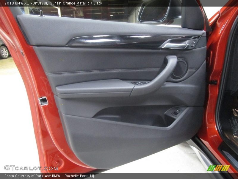 Sunset Orange Metallic / Black 2018 BMW X1 xDrive28i