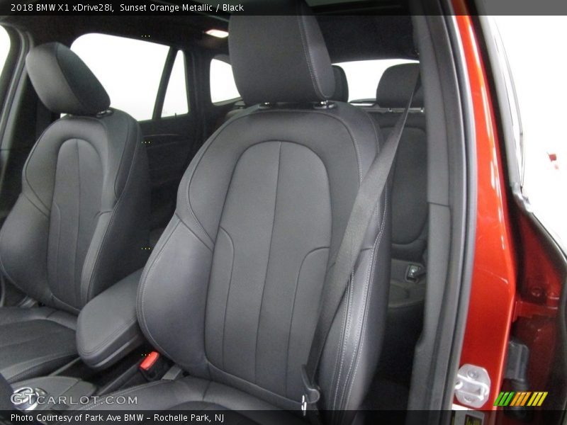 Sunset Orange Metallic / Black 2018 BMW X1 xDrive28i
