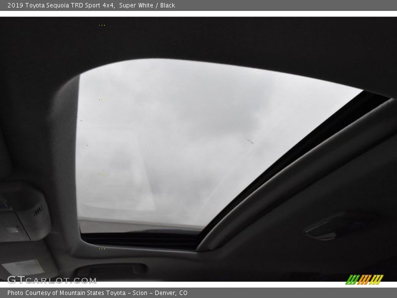 Super White / Black 2019 Toyota Sequoia TRD Sport 4x4