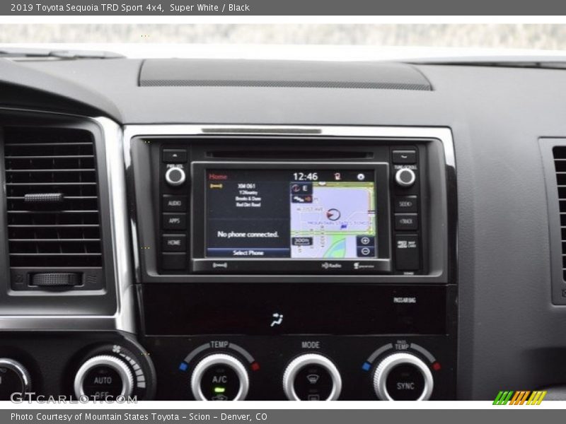 Controls of 2019 Sequoia TRD Sport 4x4