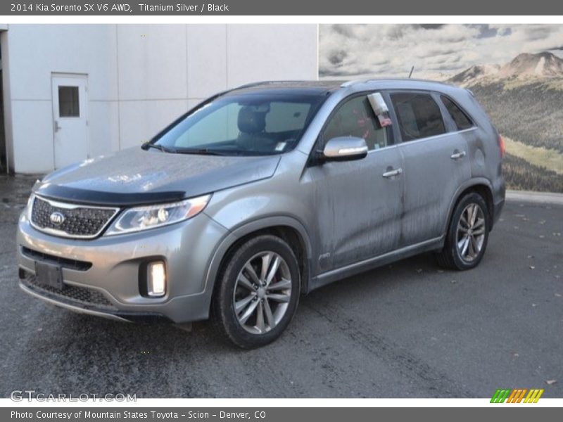 Titanium Silver / Black 2014 Kia Sorento SX V6 AWD