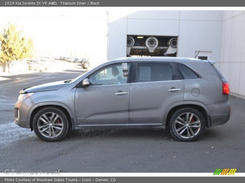 Titanium Silver / Black 2014 Kia Sorento SX V6 AWD