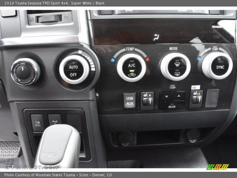 Controls of 2019 Sequoia TRD Sport 4x4