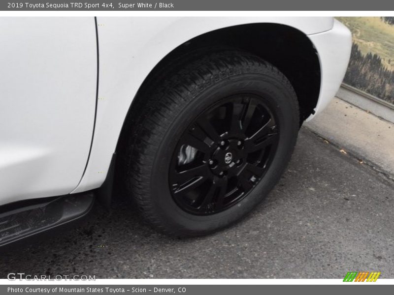 Super White / Black 2019 Toyota Sequoia TRD Sport 4x4