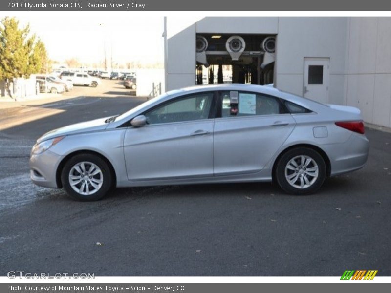 Radiant Silver / Gray 2013 Hyundai Sonata GLS