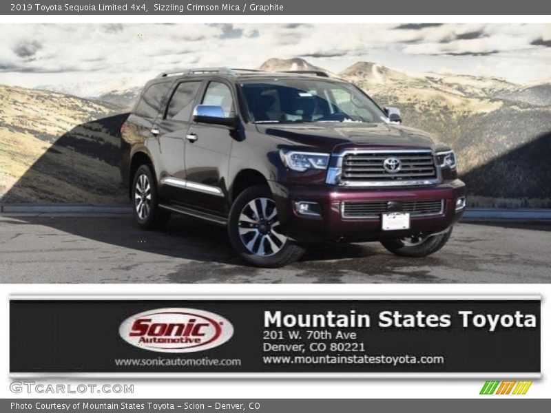 Sizzling Crimson Mica / Graphite 2019 Toyota Sequoia Limited 4x4