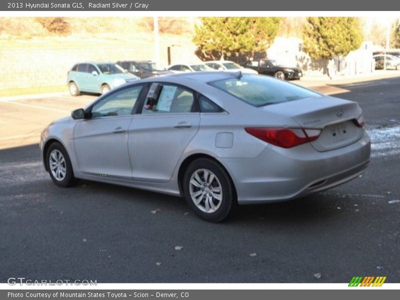Radiant Silver / Gray 2013 Hyundai Sonata GLS