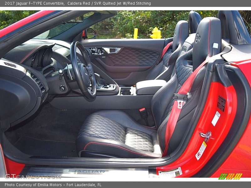 Front Seat of 2017 F-TYPE Convertible