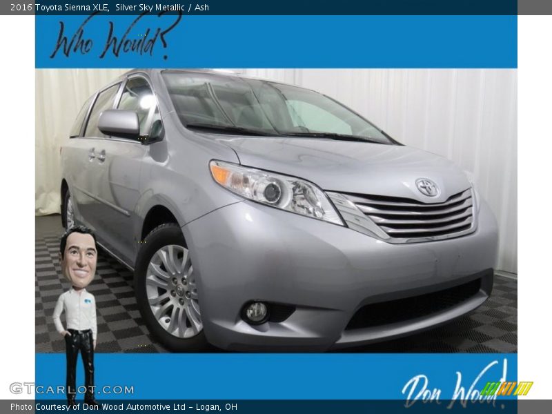 Silver Sky Metallic / Ash 2016 Toyota Sienna XLE