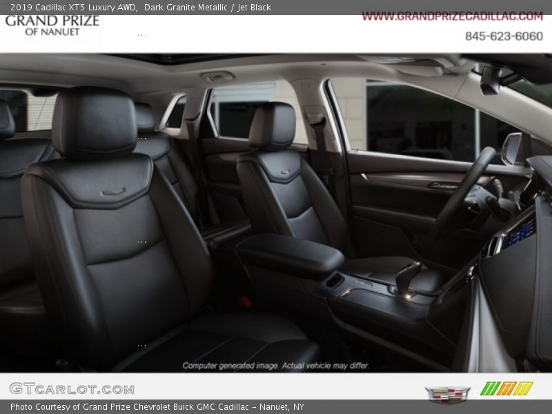Dark Granite Metallic / Jet Black 2019 Cadillac XT5 Luxury AWD