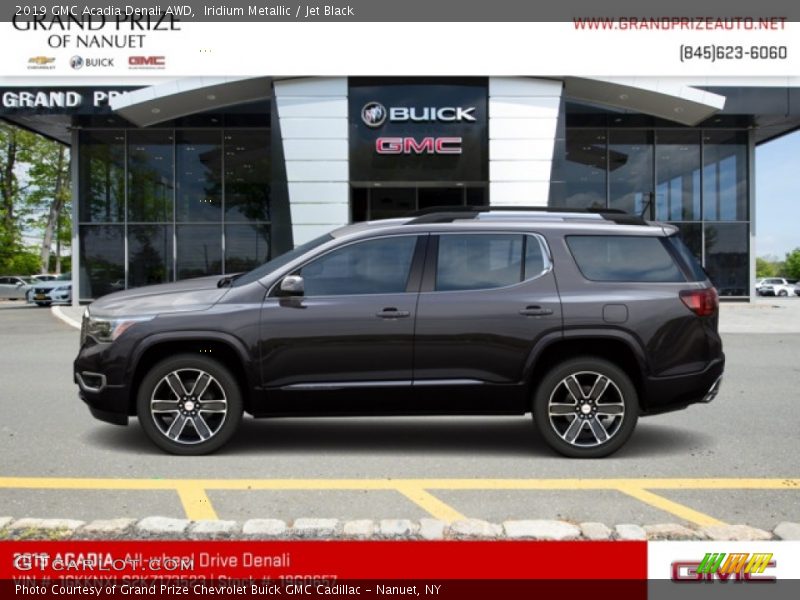 Iridium Metallic / Jet Black 2019 GMC Acadia Denali AWD