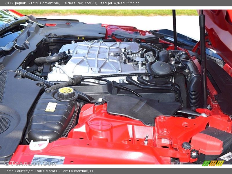  2017 F-TYPE Convertible Engine - 5.0 Liter Supercharged DOHC 32-Valve V8