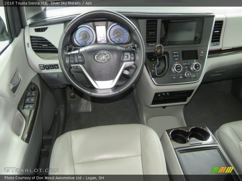 Silver Sky Metallic / Ash 2016 Toyota Sienna XLE
